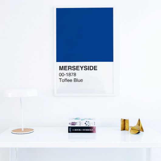 Merseyside Toffee Blue – 全幅 ポスター