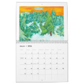 Mert心配する常緑のカレンダー カレンダー (3月 2026)