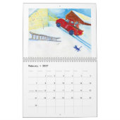 Mert心配する常緑のカレンダー カレンダー (2月 2027)
