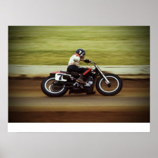 MERT LAWWILL POSTER - 1972 FLAT TRACK RACE ポスター