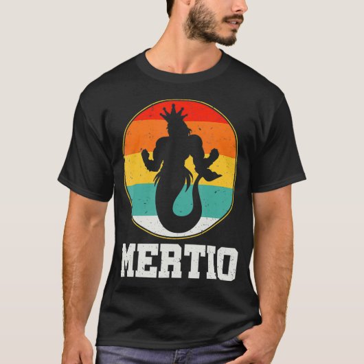 Mertio Security Merman Mermaid Mexican FIsh Uncle Tシャツ (正面)