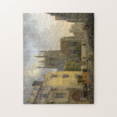 Mertonの大学オックスフォードイギリスのヴィンテージの絵を描くこと ジグソーパズル (縦)