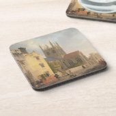 Mertonの大学、オックスフォード1771年(キャンバスの油) コースター (左側)