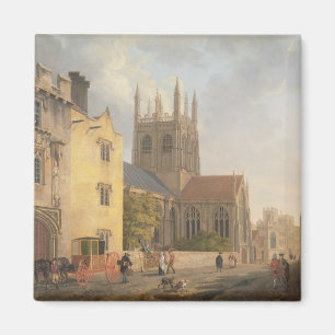 Mertonの大学、オックスフォード1771年(キャンバスの油) マグネット