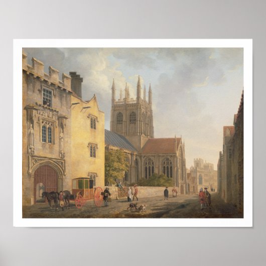Merton College, Oxford, 1771 (キャンバス油) ポスター (正面)