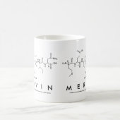 Mervinペプチド名mug コーヒーマグカップ (中央)