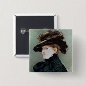 Meryローレント1882年のポートレート 缶バッジ (正面&裏面)