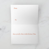 Mery Christmaのギフトカード シーズンカード (内部)
