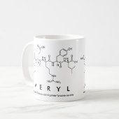 Merylのペプチッド名前のマグ コーヒーマグカップ (正面左)