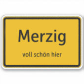 Merzig Aufkleber Sticker Autoaufkleber シール (正面)