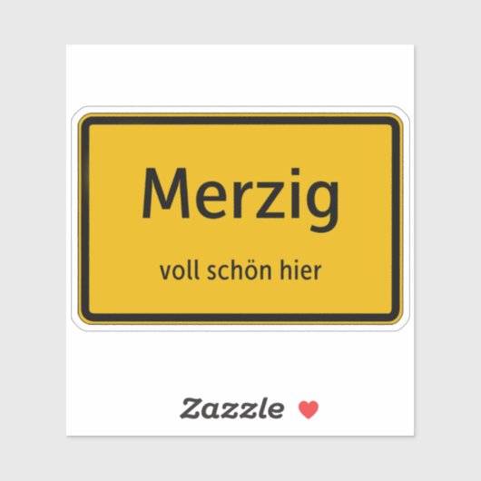 Merzig Aufkleber Sticker Autoaufkleber シール (シート)