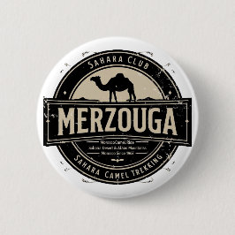 Merzouga Sahara Camel Ride Vintage Badge | Retro M 缶バッジ