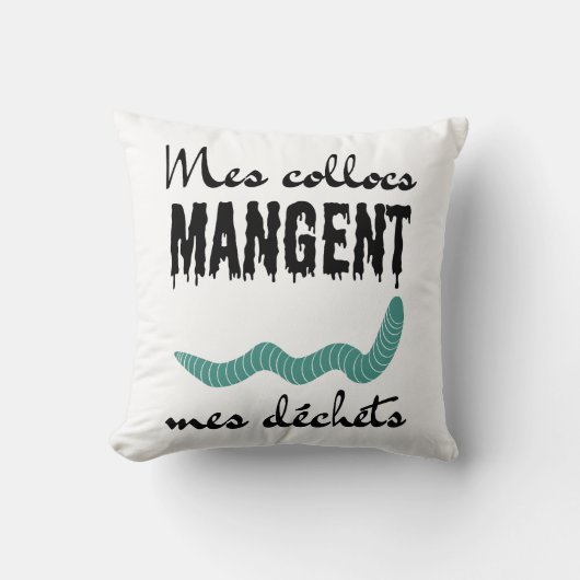 Mes collocs mangent mes déchets クッション (正面)