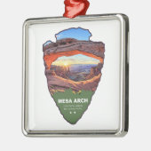 Mesa Arch Canyonlands National Park Arrowhead メタルオーナメント (左)