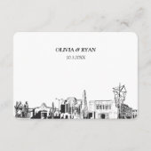 Mesa ArizonaのRSVP結婚食事オ伝統的プション エンクロージャーカード (裏面)