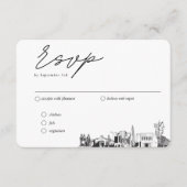 Mesa ArizonaのRSVP結婚食事オ伝統的プション エンクロージャーカード (正面)