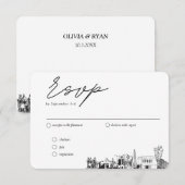 Mesa ArizonaのRSVP結婚食事オ伝統的プション エンクロージャーカード (正面/裏面)