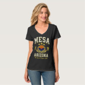 Mesa AZ EST 1878 Love Arizona Flag USA Varsity Sty Tシャツ (正面フル)