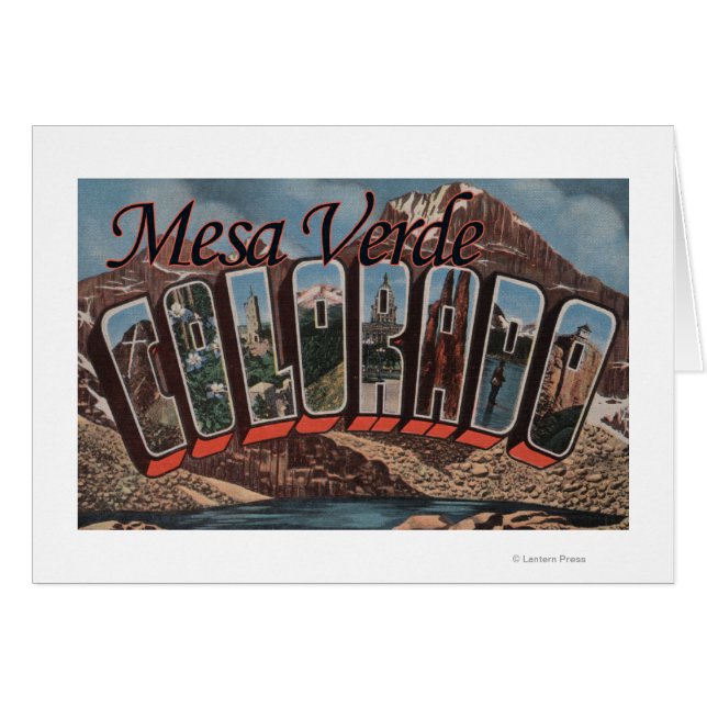 Mesa Verde, Colorado – ラージレター (正面横)