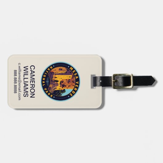 Mesa Verde National Park ラゲッジタグ (正面横)