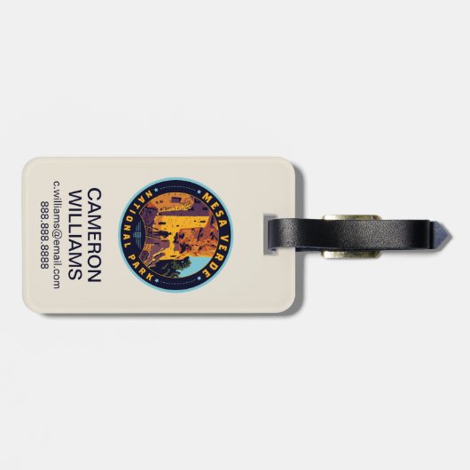 Mesa Verde National Park ラゲッジタグ (裏面横)