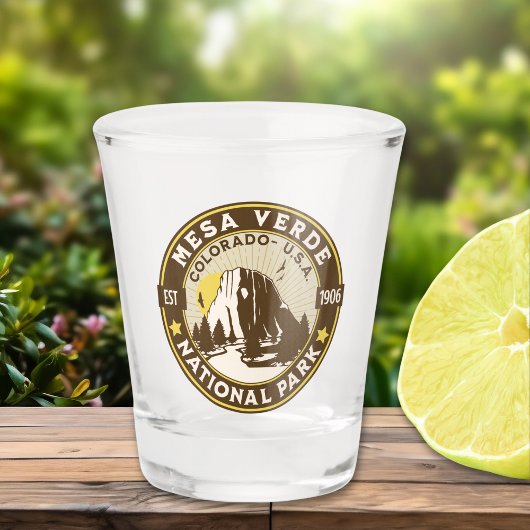 Mesa Verde National Park Arid Vista ショットグラス