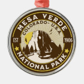 Mesa Verde National Park Desert Landscape メタルオーナメント (正面)