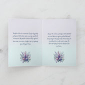 Mésange chantant la tendresse カード (内部)