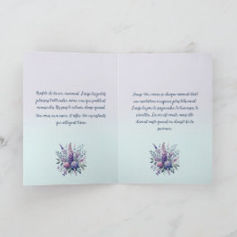 Mésange chantant la tendresse カード