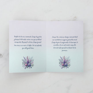 Mésange chantant la tendresse カード