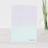 Mésange chantant la tendresse カード (裏面)