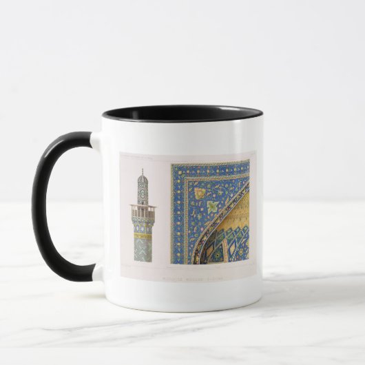 Mesdjid-i-Shah、Isfからの建築詳細 マグカップ (左)