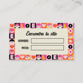 Meseros Seating Plan Boda Original Divertida プレイスカード