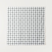 Mesh pattern monochrome geometric タペストリー (正面(横))