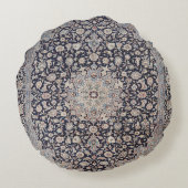 Meshed Persia Dusty Blue Dark Gray  ラウンドクッション (裏面)