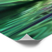 Mesmerizing Aurora Reflection - Fjord Water Detail ポスター (角)