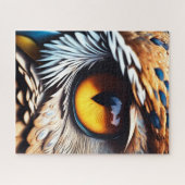Mesmerizing Owl Eye - Vivid Wildlife Detail ジグソーパズル (横)
