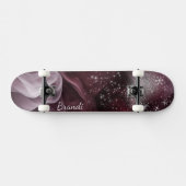 Mesmerizing Purple Stars and Smoke Skateboard スケートボード (横)