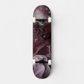 Mesmerizing Purple Stars and Smoke Skateboard スケートボード (正面)