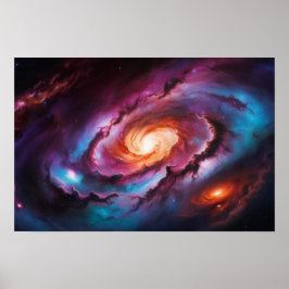 Mesmerizing Spiral Galaxy: Cosmic Vortex ポスター