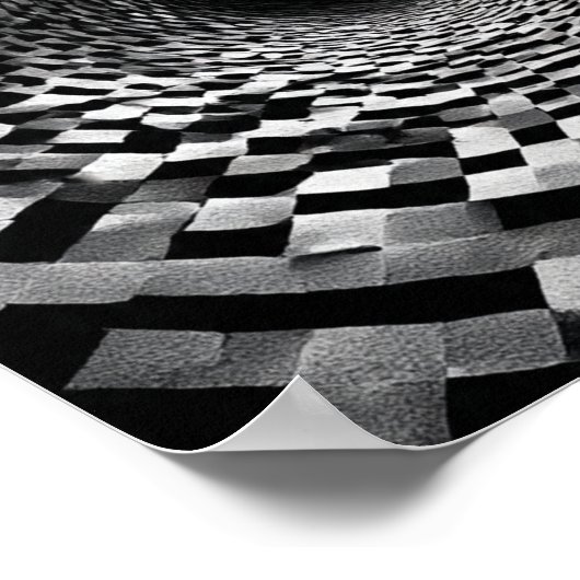 Mesmerizing Spiraling Optical Illusion Tunnel ポスター (角)