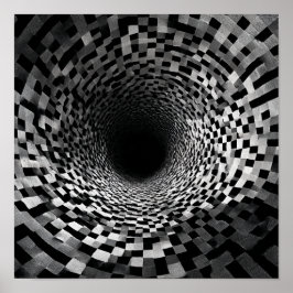 Mesmerizing Spiraling Optical Illusion Tunnel ポスター