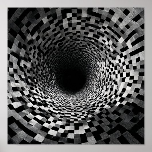 Mesmerizing Spiraling Optical Illusion Tunnel ポスター (正面)
