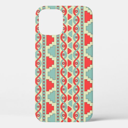 Mesopotamian部族：シームレスな民族デザイン。 Case-Mate iPhoneケース (裏面)