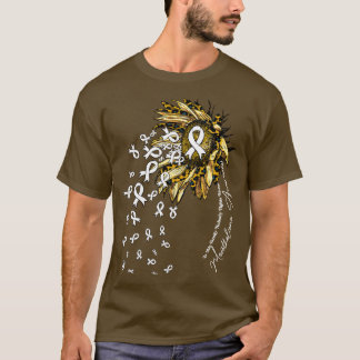 Mesothelioma認識度ヒマワリ Tシャツ