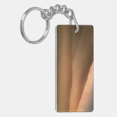 Mesquiteの砂丘の砂嵐、日没 キーホルダー (正面左)