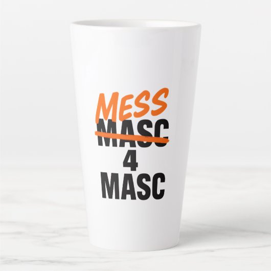 Mess 4 Masc カフェラテマグ (正面)