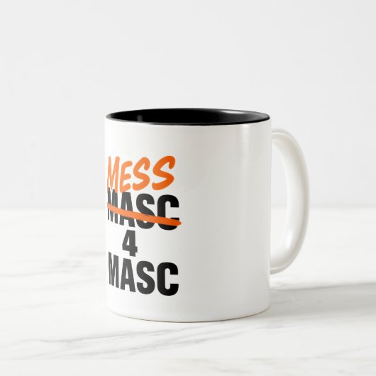 Mess 4 Masc ツートーンマグカップ (正面右)