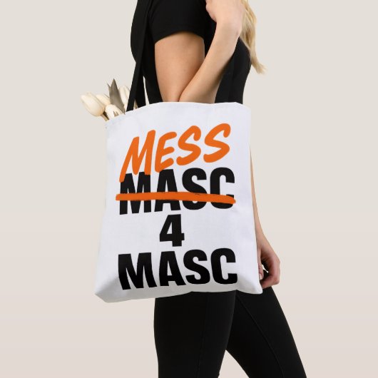 Mess 4 Masc トートバッグ (クローズアップ)