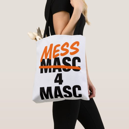 Mess 4 Masc トートバッグ (クローズアップ)